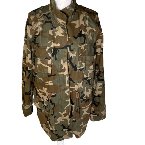LOVE Tree Rmt Green Camo Utility Style Jacket - Size Medium, Like New - Picture 1 of 8